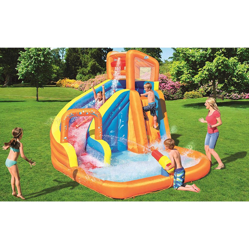 מתקן מים מתנפח לילדים עם מגלשה ובריכת מים Doctor Dolphin דגם 53302 – תמונה 4