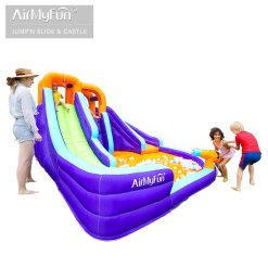 מתקן מים מתנפח לילדים עם 2 מגלשות ובריכה – דגם 83006 מבית AirMyFun – תמונה 3