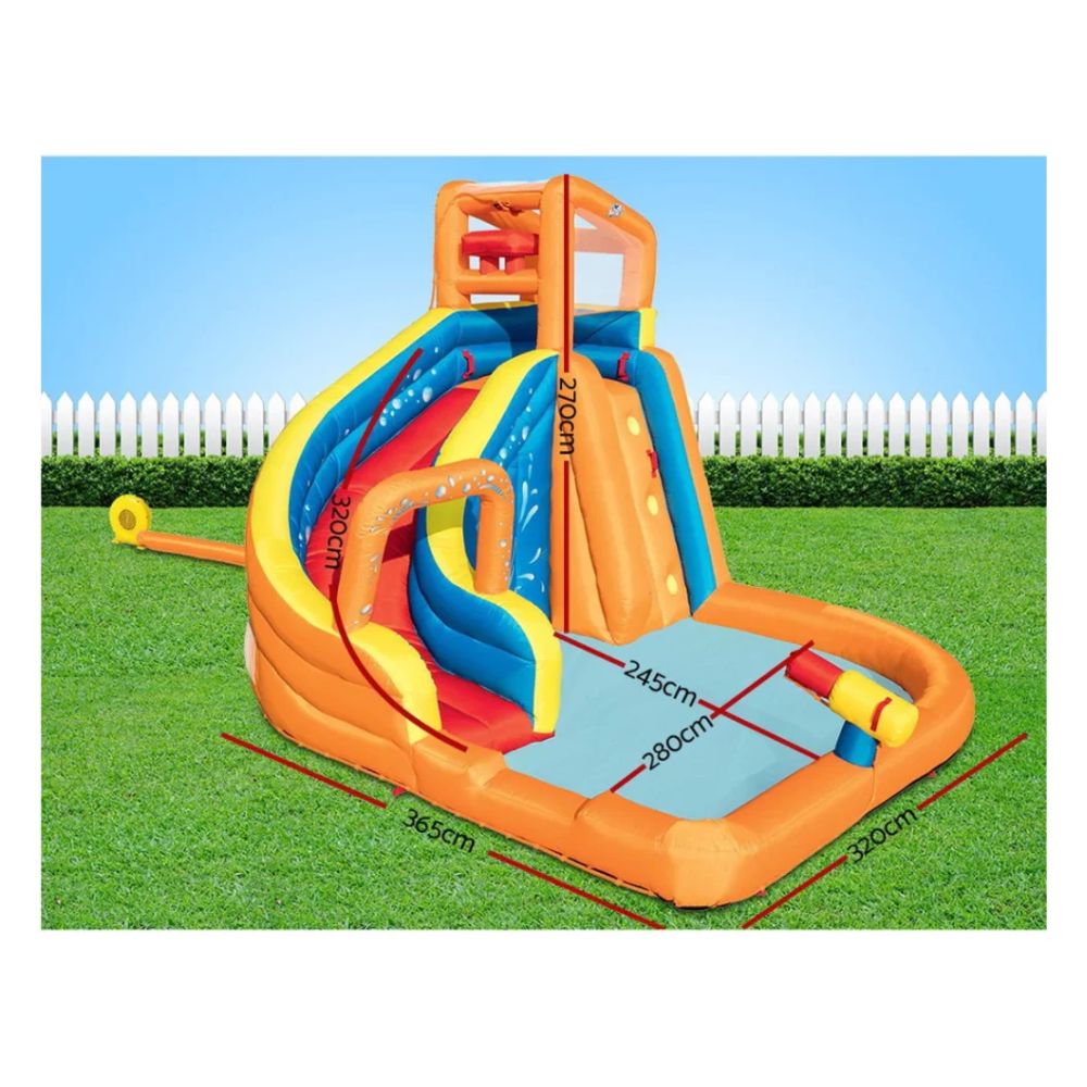 מתקן מים מתנפח לילדים עם מגלשה ובריכת מים Doctor Dolphin דגם 53302 – תמונה 3