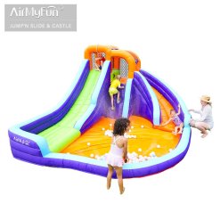 מתקן מים מתנפח לילדים עם 2 מגלשות ובריכה – דגם 83006 מבית AirMyFun – תמונה 2