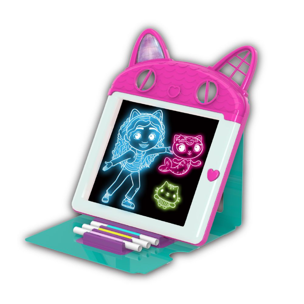 לוח ציור רב-פעילות עם תאורת LED – בית הבובות של גבי