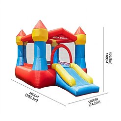 מתנפח קפיצה עם מגלשה לילדים דגם 62017 - Doctor Dolphin – תמונה 7