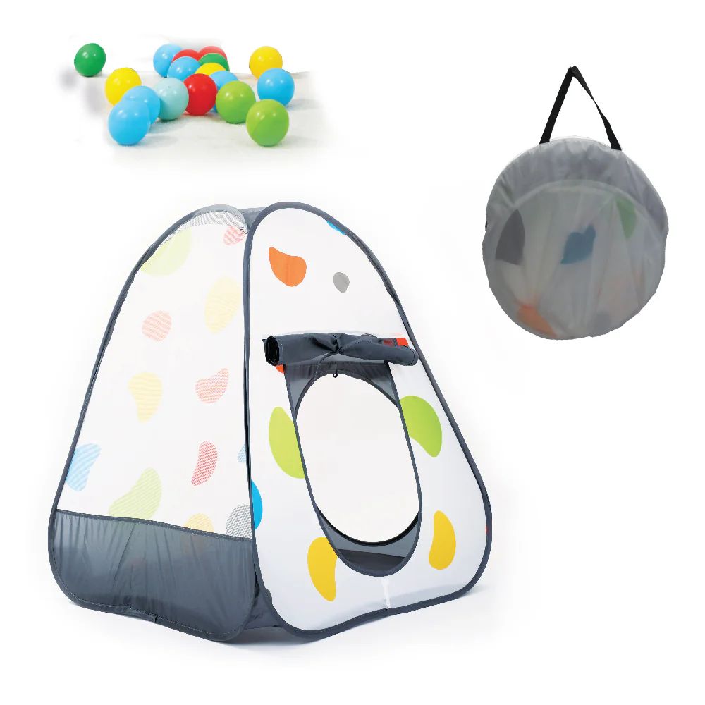 אוהל משחק צבעוני עם 100 כדורי משחק – לילדים בבית ובחוץ | I am – תמונה 3
