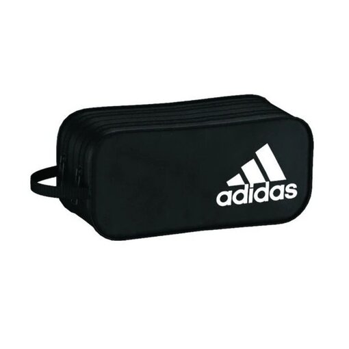 קלמר אדידס קלאסי שחור – שני תאים ולוגו לבן Adidas