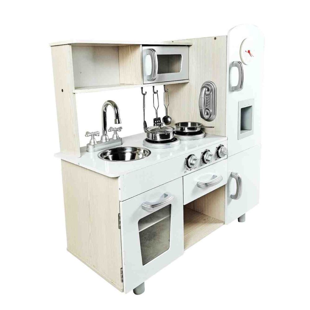 מטבח משחק לילדים דגם ססיליה – מטבח וינטג' מעוצב עם אביזרים מציאותיים – תמונה 3