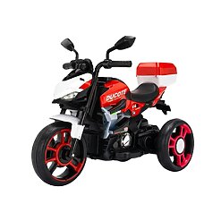 ⁦תואם אופנוע דוקטי ממונע לילדים 6V בעיצוב ספורטיבי עם תאורת LED ומוזיקה⁩ – תמונה ⁦4⁩