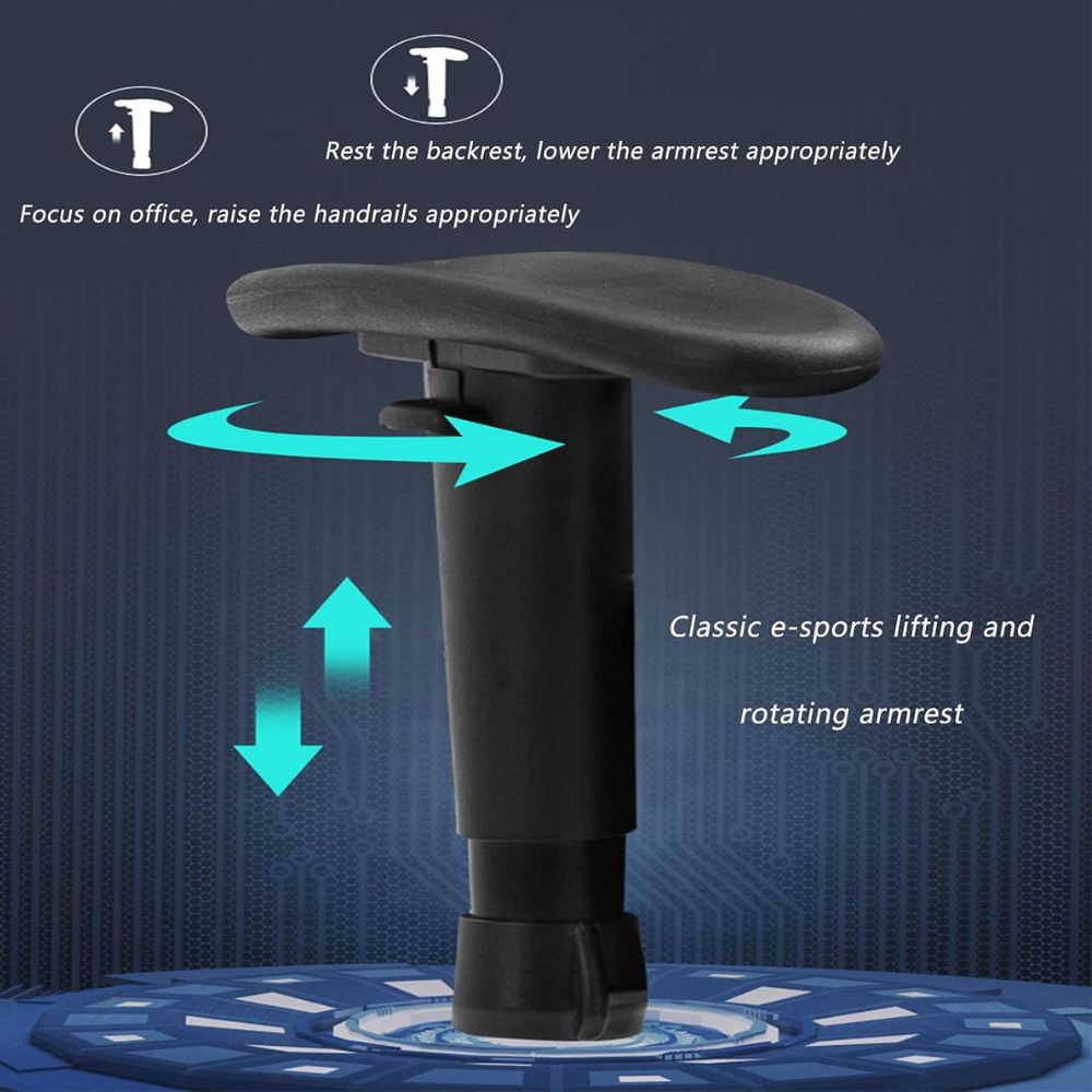 כיסא גיימינג מקצועי ארגונומי עם עור PU נושם ותמיכה לגב וצוואר במגוון צבעים – תמונה 2