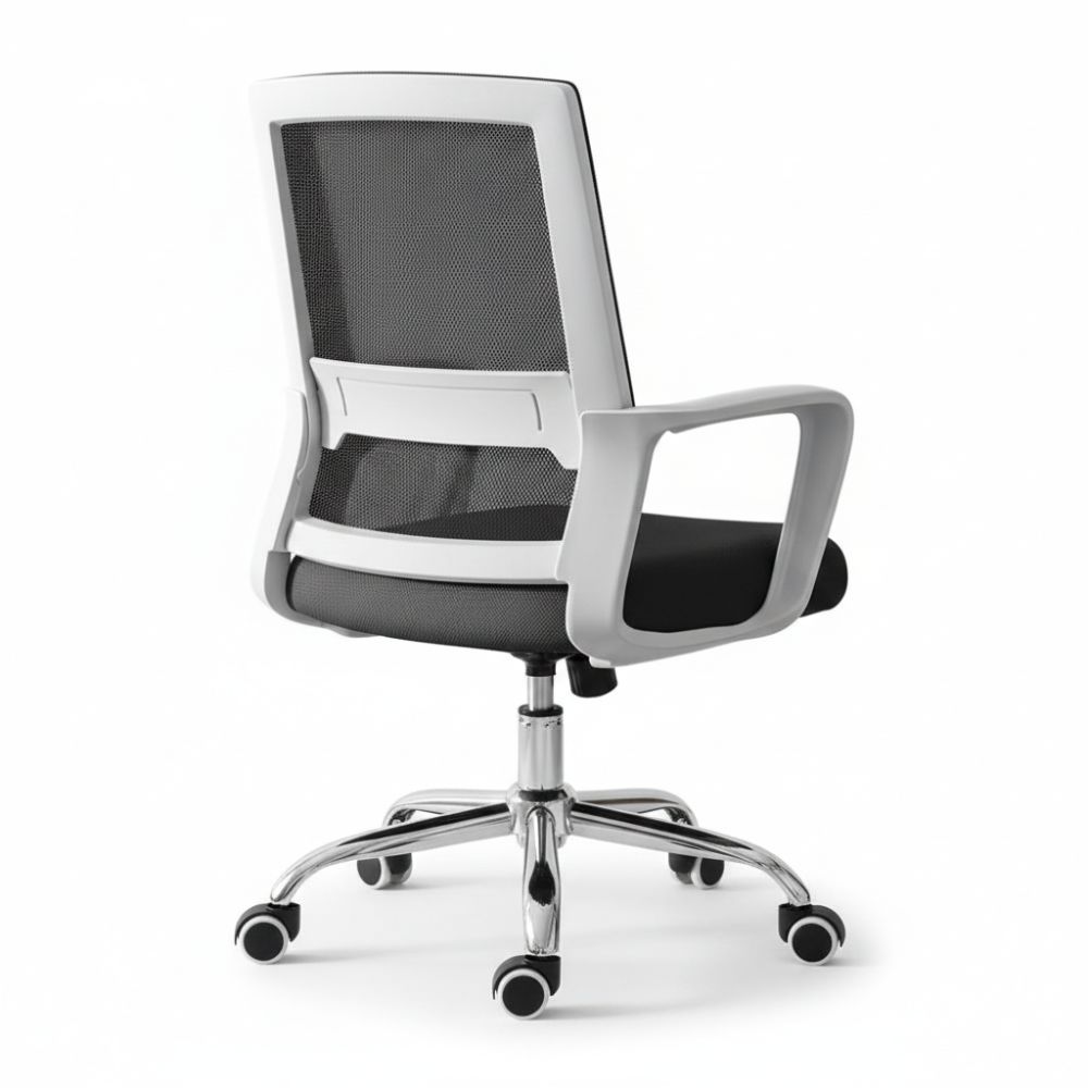 כיסא משרדי ארגונומי עם רשת נשימה – נוח וקל לניידות בצבע לבן
