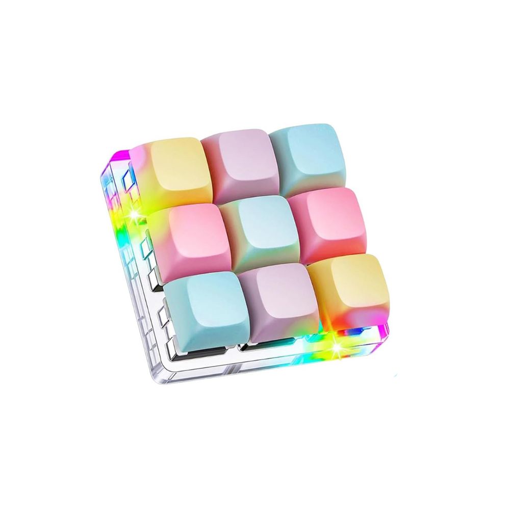 מחזיק מפתחות מקלדת פידג’ט – 9 מקשים עם תאורת LED