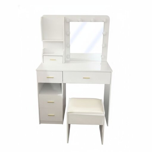 שידת איפור דגם מיקה – עיצוב מודרני, תאורת LED ונוחות מקסימלית