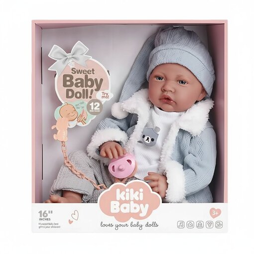 בובת תינוק חלומי – בובה אינטראקטיבית 40 ס"מ עם 12 צלילים