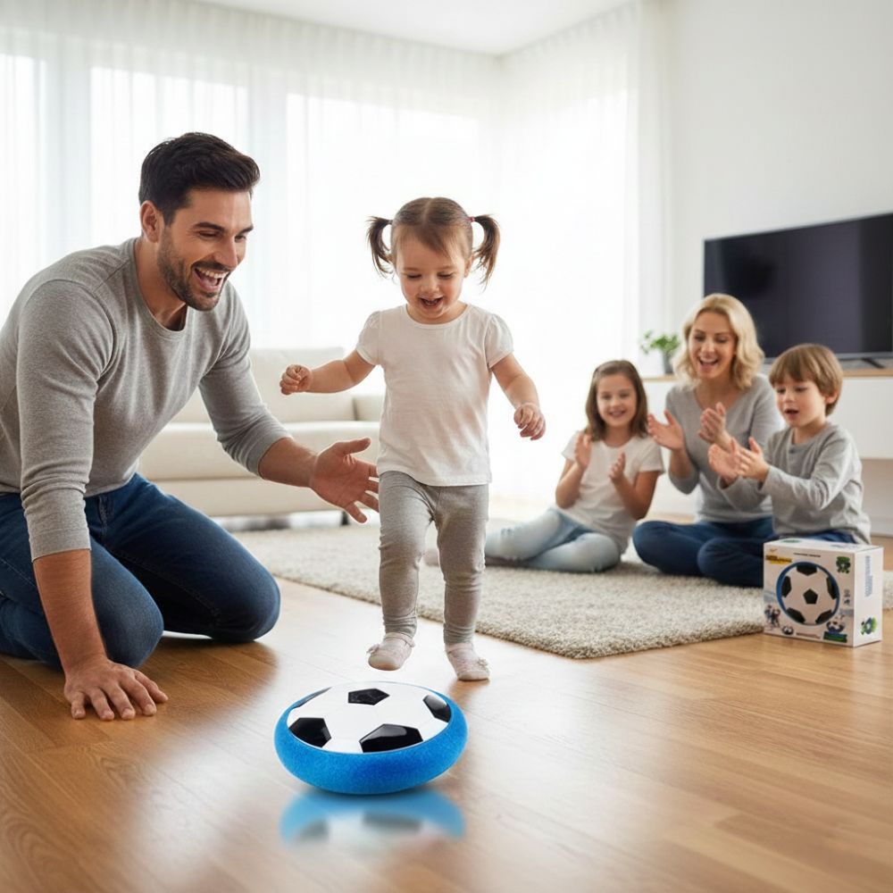 כדורגל מרחף לילדים – מושלם למשחק בבית! – תמונה 3