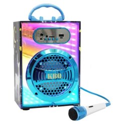 מכונת קריוקי Bluetooth לילדים עם מיקרופון – רמקול נייד עם אורות LED וערכת קריוקי למסיבות