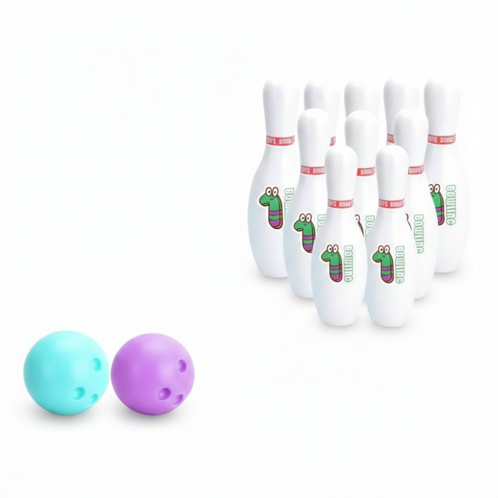 סט באולינג גבוה לילדים: 10 חיילים וזוג כדורים – תמונה 3