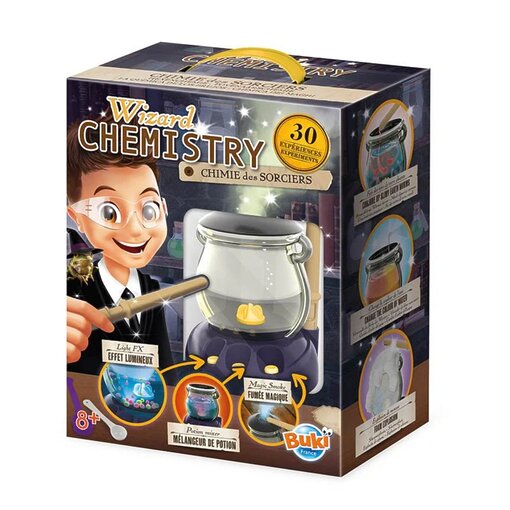 קדירת הכשפים: ערכת מדע וכישוף עם 30 ניסויים ואפקטים מבית BUKI France