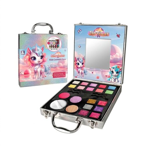 מארז איפור Super Chrome לנסיכות – ערכת יופי יוקרתית 22 חלקים