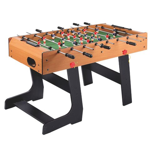 סופר-גול משפחתי: שולחן כדורגל מעץ איכותי במבנה חזק