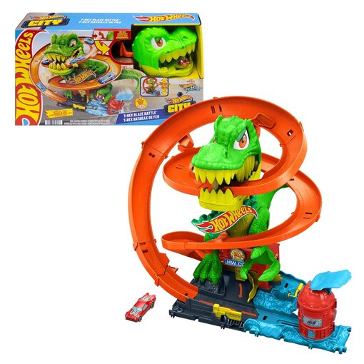 Hot Wheels City: קרב ה-T-Rex בתחנת כיבוי האש – ערכת חילוץ ואקשן