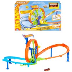Hot Wheels Rapid Launch & Loop – מסלול לופ מהיר עם מנגנון שיגור ידני ומתקפל