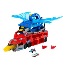 ⁦Hot Wheels Ultimate Dual Dragon – טרנספורטר הדרקון הכפול שהופך למסלול מרוצים⁩ – תמונה ⁦10⁩