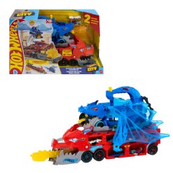 Hot Wheels Ultimate Dual Dragon – טרנספורטר הדרקון הכפול שהופך למסלול מרוצים