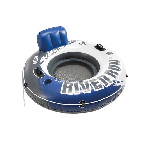 אבוב ים מתנפח Intex קוטר 135 ס"מ עם תחתית רשת ומשענת גב | 58825