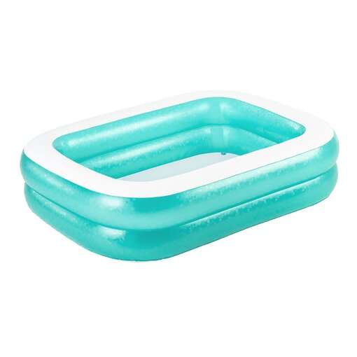 בריכת משפחה מלבנית – מידות 200x146 ס"מ בצבע טורקיז עם דפנות רחבות | Bestway 54005