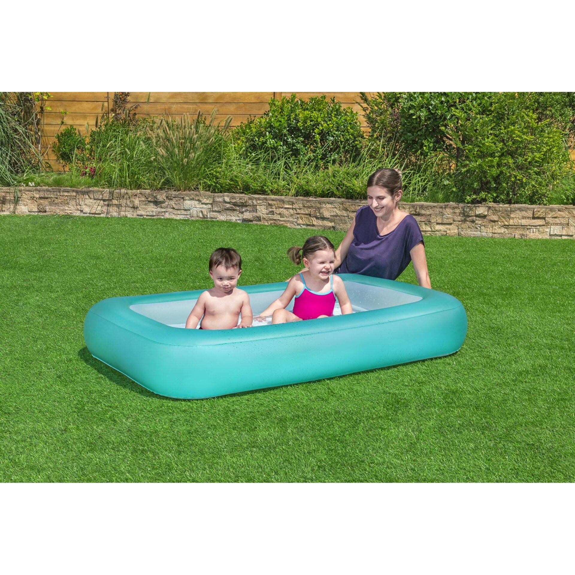 בריכת שכשוך לילדים – מידות 165x104 ס"מ עם תחתית מתנפחת רכה | Bestway 51115 – תמונה 7