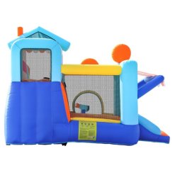 גלידריית החלומות: פארק מים מתנפח 5 ב-1 עם מגלשה כפולה | 73072T Doctor Dolphin – תמונה 6