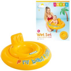 הליכון מים מתנפח Intex בטיחותי לפעוטות (6-12 חודשים) – קוטר 70 ס"מ
