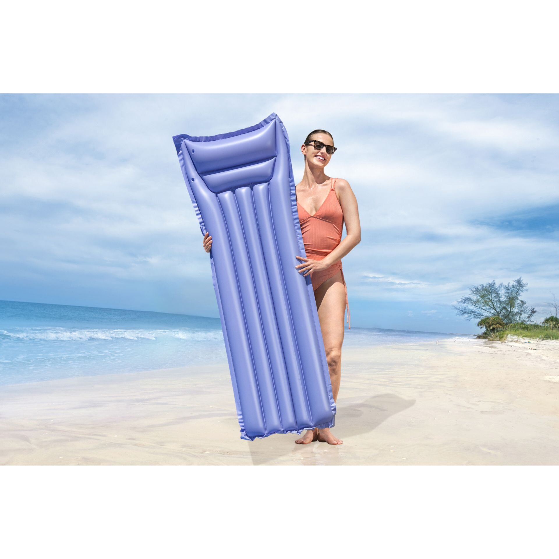 מזרן ים ונופש Bestway Summer Joy – עמיד במיוחד עד 100 ק"ג עם כרית מובנית דגם 44007 – תמונה 3