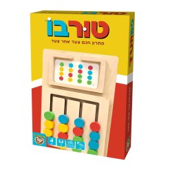 משחק הגיון ואסטרטגיה "טורבו" מעץ – לוח התאמת צבעים וכרטיסי אתגר | Foxmind