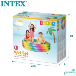 Alternative view of בריכה מתנפחת 3 טבעות Intex 58449 – עיצוב צבעי הקשת