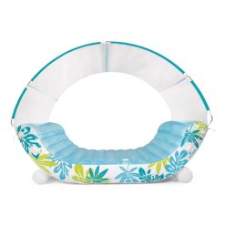 טרקלין צף מפואר Intex Canopy Island – ספת מים עם גגון נשלף דגם 58292