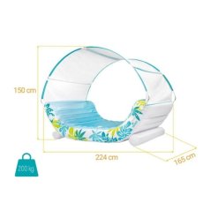 Alternative view of טרקלין צף מפואר Intex Canopy Island – ספת מים עם גגון נשלף דגם 58292