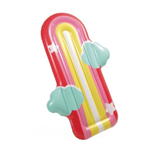 מזרן ים מתנפח Intex 58729 Rainbow – עיצוב קשת בענן ועננים