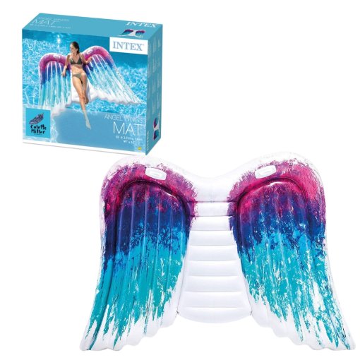 מזרן ים ענק "כנפי מלאך" Intex – מזרן מעוצב ויוקרתי עם ידיות אחיזה | 58786