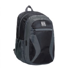 תיק גב אקספלור בוגר דגם אפור שחור חלק – 3 תאים  Explore EX