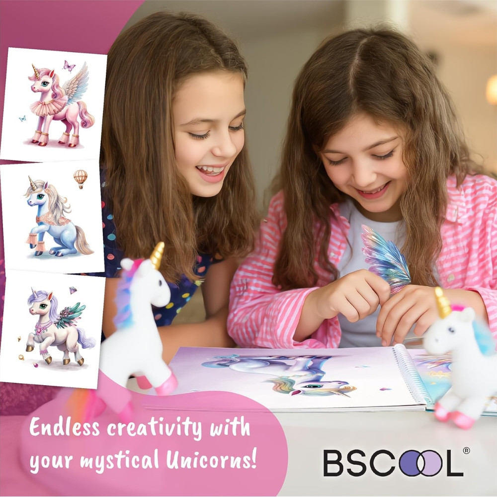חד קרן קסום: ספר מדבקות לשימוש חוזר – BSCOOL – תמונה 2