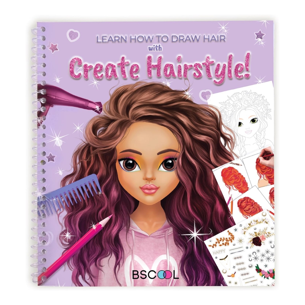 סטודיו לשיער: ספר סקיצות ותסרוקות אופנה – BSCOOL