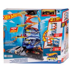 מגדל מסלולים הוט ווילס סיטי מרוץ אנכי 2 ב-1 (Hot Wheels City Transforming Race Tower)