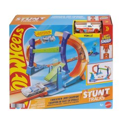 מסלול פעלולים הוט ווילס אליפות קפיצת בורג (Hot Wheels Loop Challenge) + מכונית