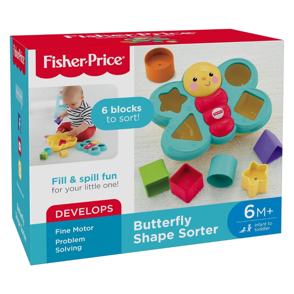 פרפר התאמת צורות הראשון שלי מבית Fisher Price – תמונה 2