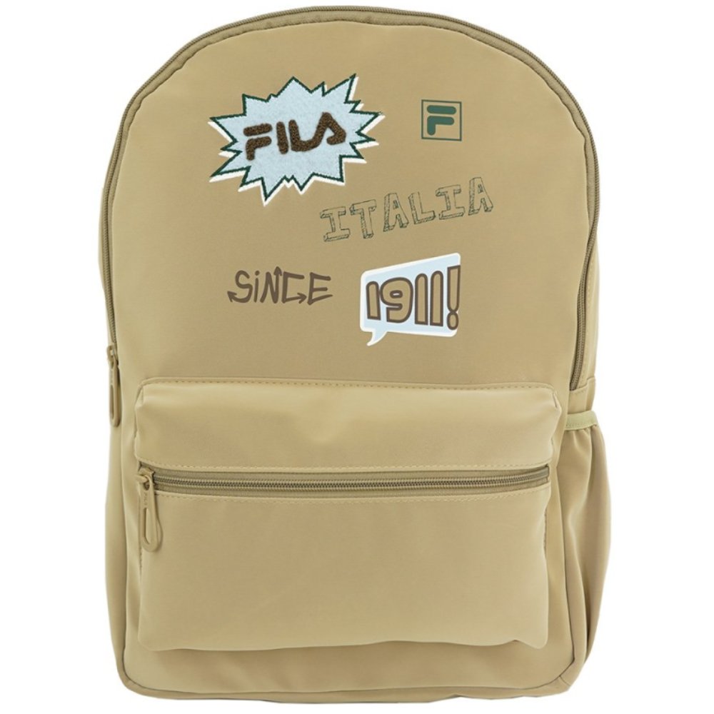תיק גב FILA 2 תאים דגם 91012444FU-03 חום – תיק יומיומי לבית ספר וללימודים