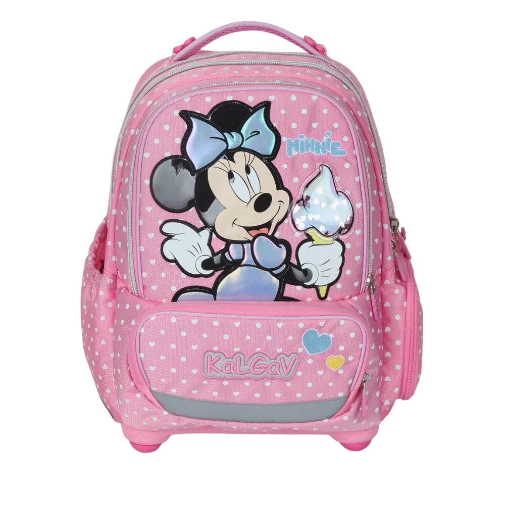מארז Minnie Mouse קל גב X-FIX PACK – סט תיק גב אורתופדי מתרחב לבית הספר עם קלמר ואביזרים – תמונה 2