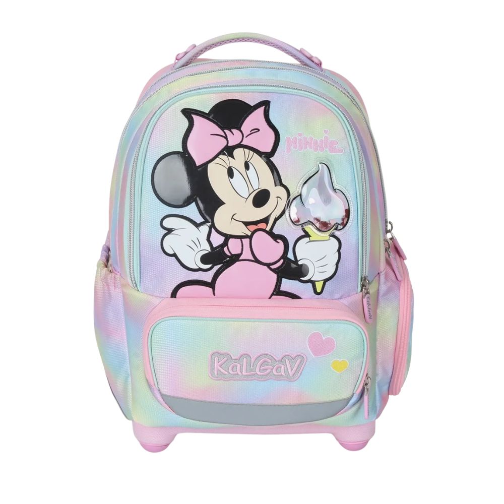 מארז Minnie Mouse קל גב X-FIX PACK – סט תיק גב אורתופדי מתרחב לבית הספר עם קלמר ואביזרים – תמונה 2