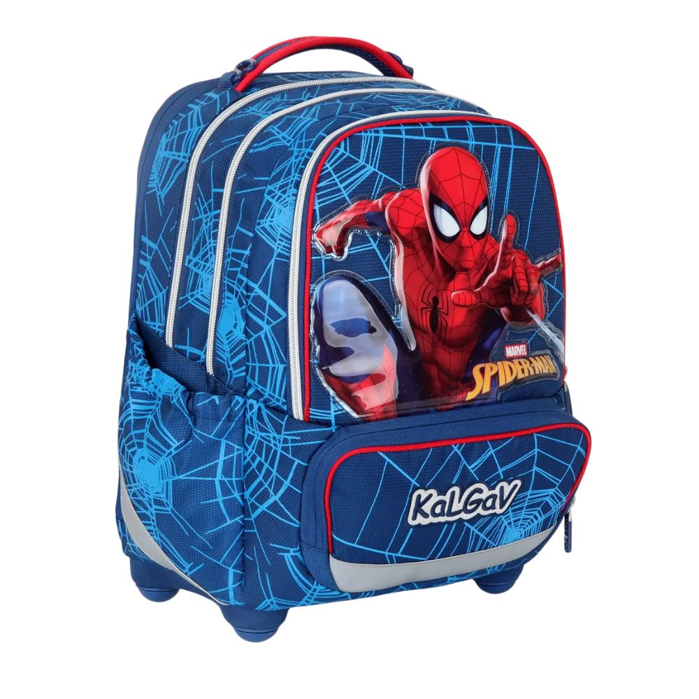 מארז Spiderman קל גב X-FIX – סט תיק גב אורתופדי מתרחב עם קלמר ואביזרים – תמונה 3