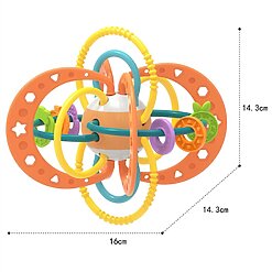 Alternative view of נשכן סיליקון גמיש ורעשן טבעות גדול – קל במיוחד לאחיזה מהרגע הראשון