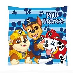 כרית נוי מרובעת מפרץ ההרפתקאות 38×38 ס"מ – כרית רכה ומעוצבת לחדר ילדים Paw Patrol