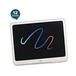 לוח ציור וכתיבה אלקטרוני LCD צבעוני 12 אינץ' לילדים – טאבלט דיגיטלי מחיק בלחיצת כפתור